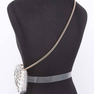 Stadium Sparkle Clear Rhinestone Belt Bag