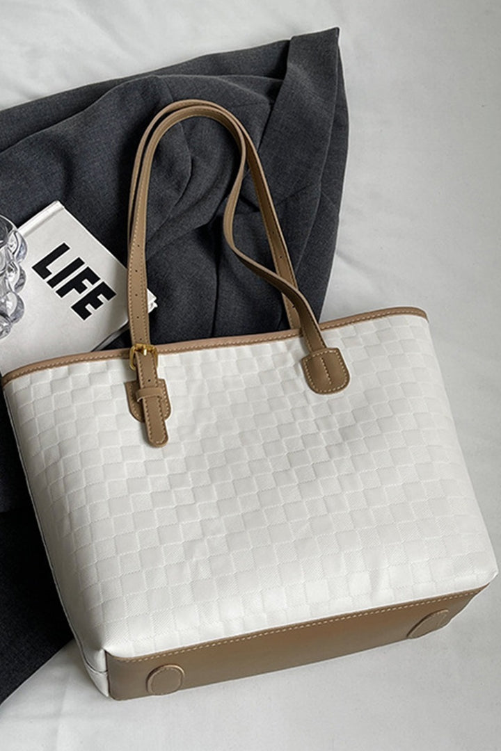 PowerMove Check Quilted Tote — Workday to Weekend in One Sleek Carryall 👜✨