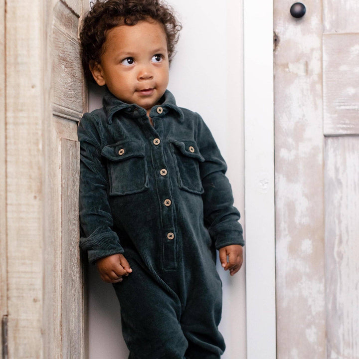 Burt's Bees Baby - Knit Corduroy Baby Boy Jumpsuit