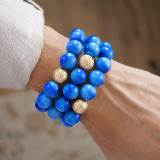 Fall Glow Chunky Beaded Bracelet Set – Set of 3