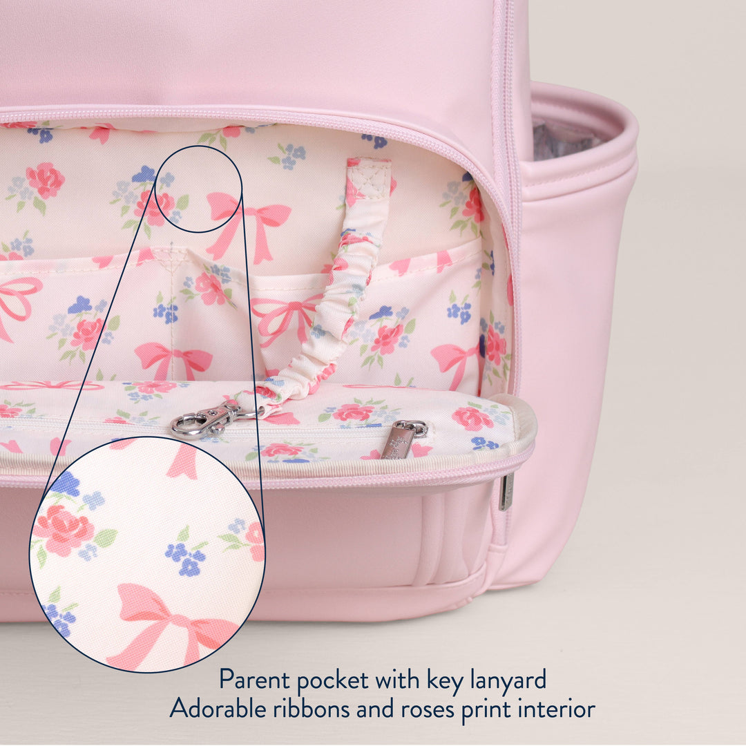 Itzy Ritzy - *NEW* Ribbons & Roses Boss Plus™ Backpack Diaper Bag