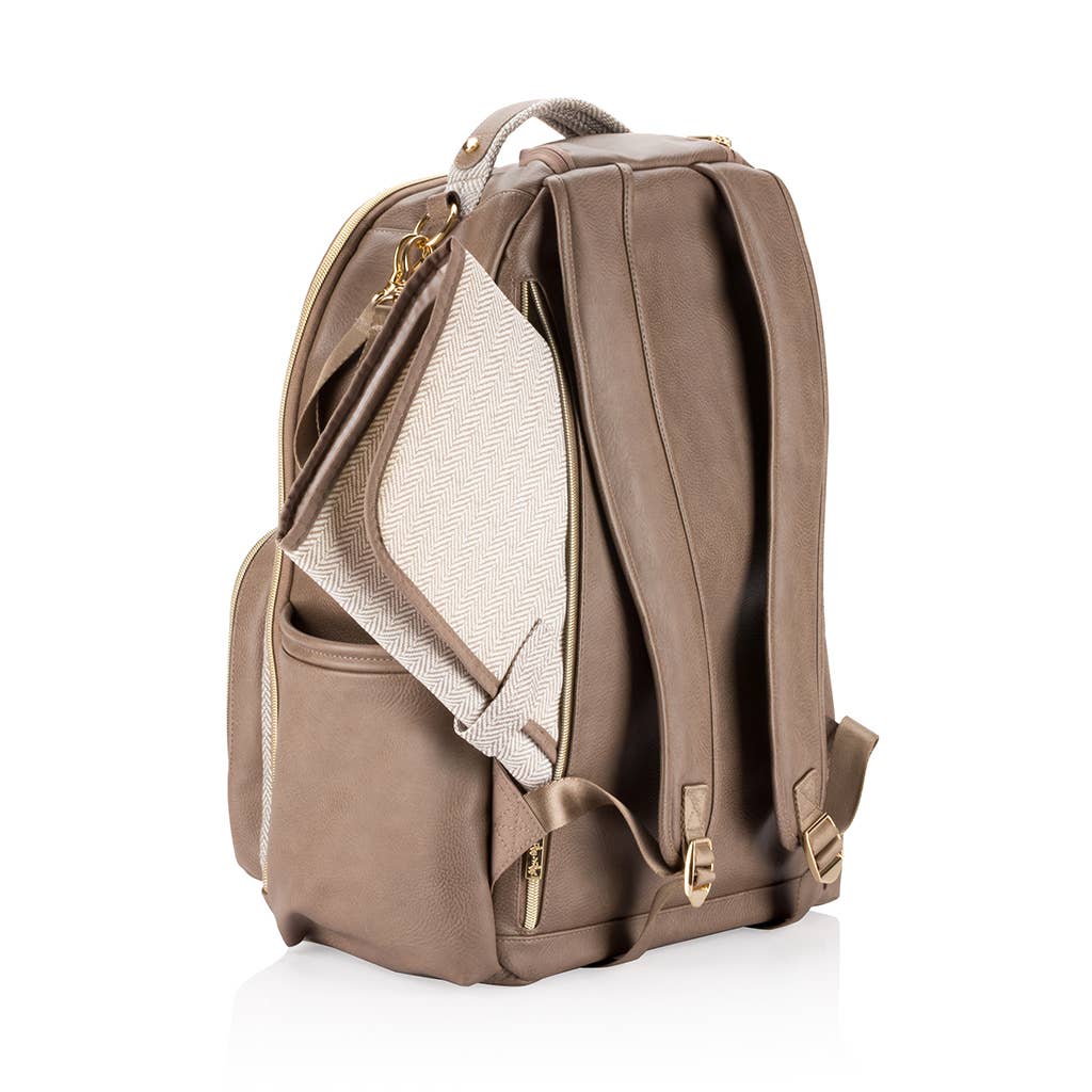 Itzy Ritzy - Vanilla Latte Boss Plus™ Backpack Diaper Bag