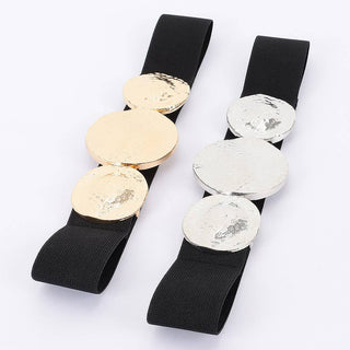 Riviera Hammered Disc Stretch Belt