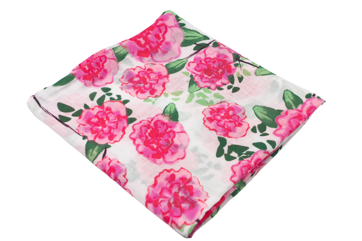 Live Life in Full Bloom Muslin Swaddle Baby Blanket