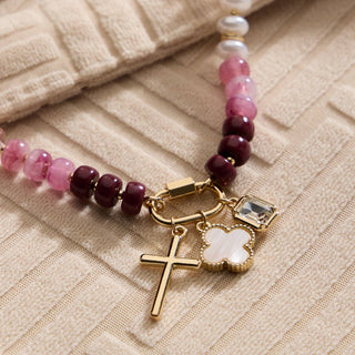 Keepsake charm trio beaded necklace, additional view 4