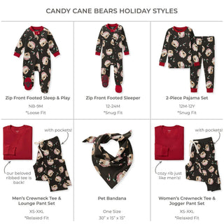 Burt's Bees Baby Candy Cane Bears Sleep & Play