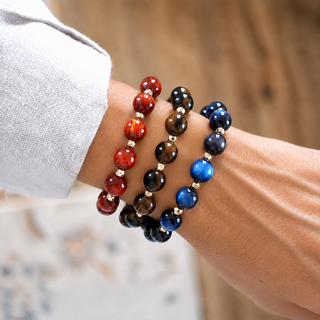 Fall Glow Beaded Stretch Bracelet – Single