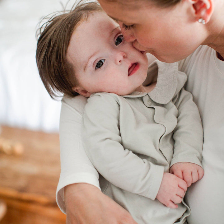 Burt's Bees Baby - Muslin Collar Infant Boy Jumpsuit