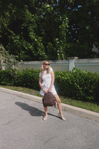 Itzy Ritzy Mini Plus Diaper Backpack - Espresso