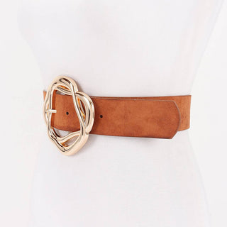 Sunday Drive Golden Swirl Buckle Belt