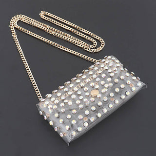 Stadium Sparkle Clear Rhinestone Belt Bag