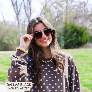 DAX Eyewear | Dallas Modern Aviator Sunglasses | Brown, Black Ombré & Smokeshow UV400