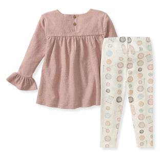 Burt's Bees Baby Little Button Organic Tunic & Pants Set
