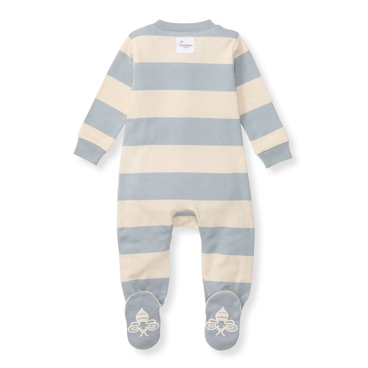 Burt's Bees Baby - Rugby Stripe Organic Cotton Sleep & Play - Quarry