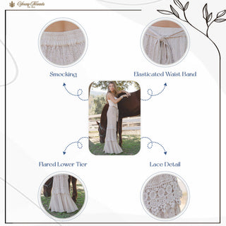 Desert Dream Tiered Lace Wide-Leg Pants – Boho Western Style