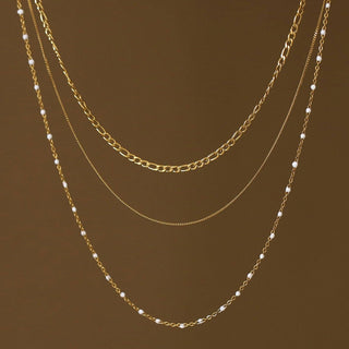 Hey Beautiful 18K Gold Plated Tarnish-Resistant Layered Chain Necklace