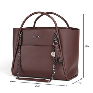Itzy Ritzy Boss Tote Diaper Bag - Espresso