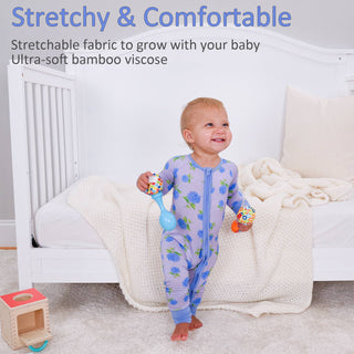 LollyBanks You Had Me at Hydrangea Bamboo Baby Pajamas