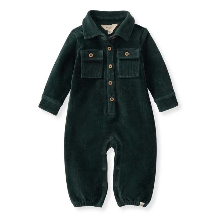 Burt's Bees Baby - Knit Corduroy Baby Boy Jumpsuit