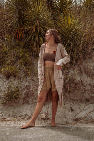 Golden Hour Patchwork Duster | Boho Open Front Cardigan