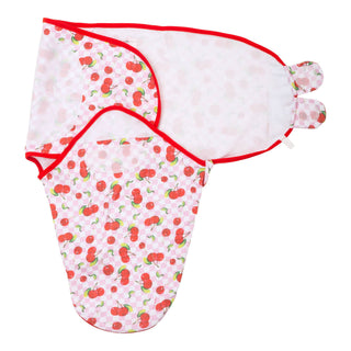 LollyBanks Cherry on Top Organic Cotton Sleep Swaddle