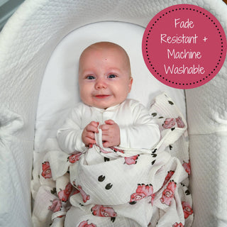 Oink Oink Pig Muslin Swaddle Blanket