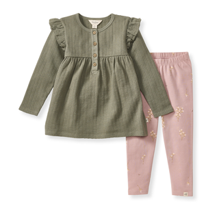 Burt's Bees Baby Budding Beauty Infant Tunic Set