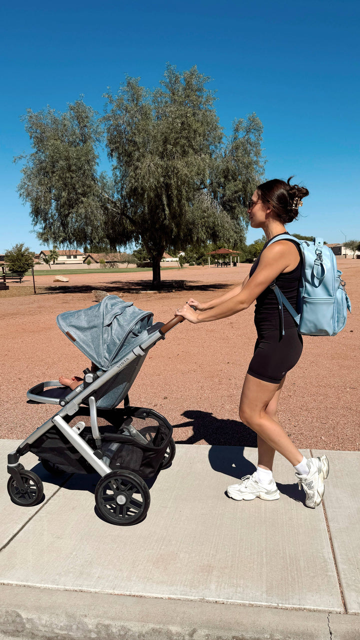 Itzy Ritzy -  Teddy Blue Boss Plus™ Backpack Diaper Bag