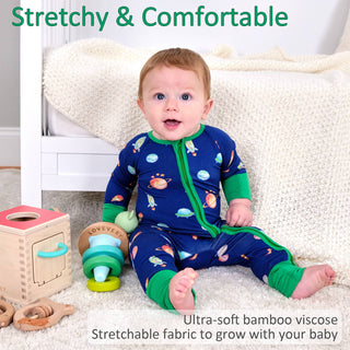 LollyBanks Beyond Space Bamboo Baby Pajamas