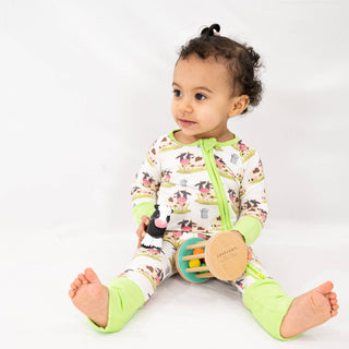 LollyBanks Moo Moo Here Bamboo Baby Pajamas