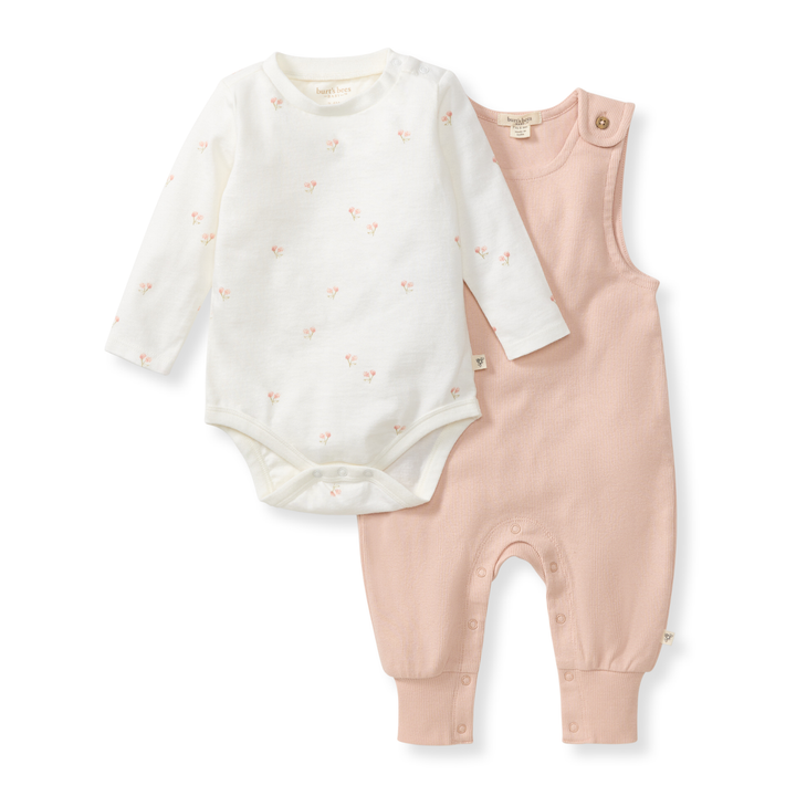 Burt's Bees Baby - Ditsy Floret Jumpsuit & Bodysuit Set