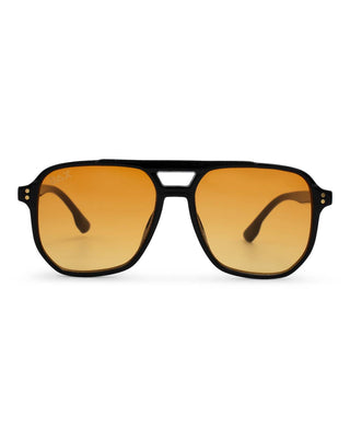 DAX Skye Amber oversized aviator sunglasses
