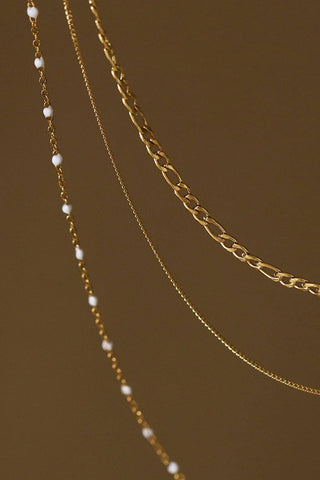 Hey Beautiful 18K Gold Plated Tarnish-Resistant Layered Chain Necklace