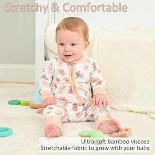 LollyBanks Bear Hugs Bamboo Baby Pajamas