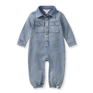 Burt's Bees Baby Acid Wash Utility Jumpsuit