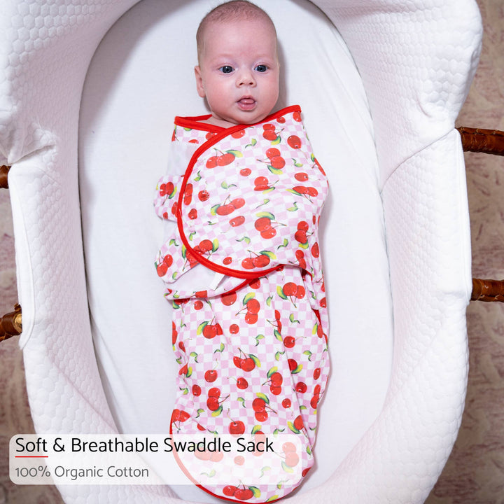 Cherry on Top Sleep Swaddle 100% Organic Cotton
