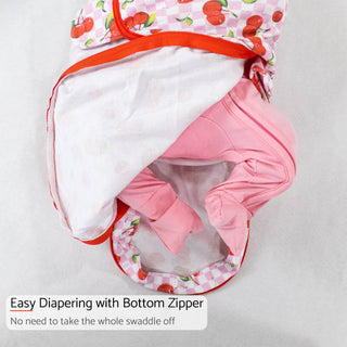 LollyBanks Cherry on Top Organic Cotton Sleep Swaddle