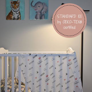 LollyBanks All Things Possible Muslin Swaddle Blanket