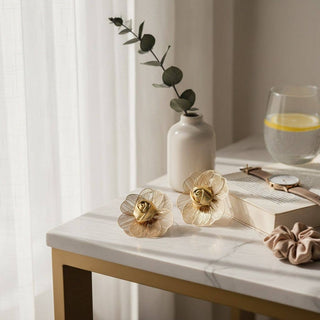 The Golden Bloom Statement Stud Earrings