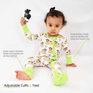 LollyBanks Moo Moo Here Bamboo Baby Pajamas