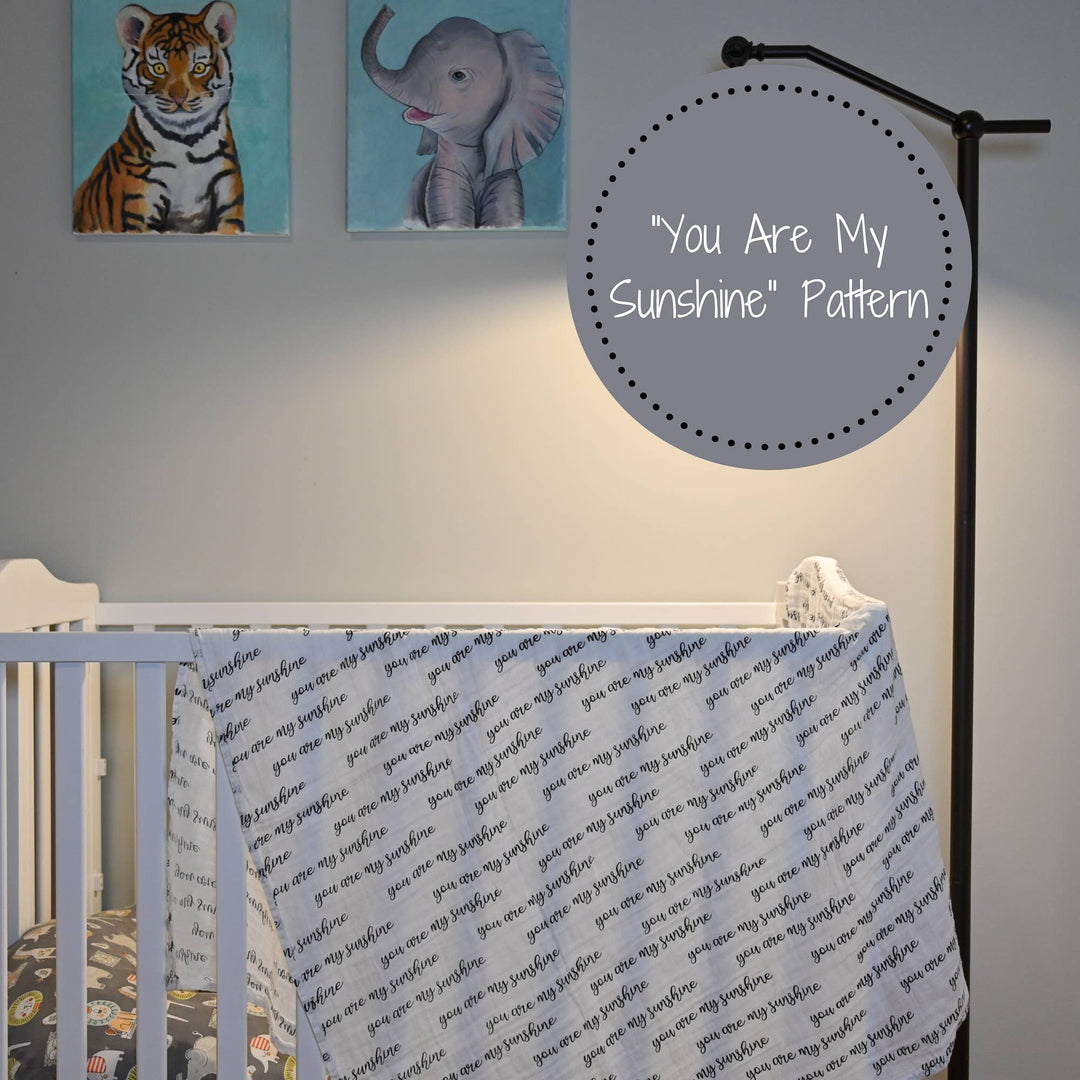 You Are My Sunshine Muslin Swaddle Baby Blanket
