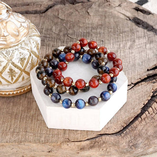 Fall Glow Beaded Stretch Bracelet – Single