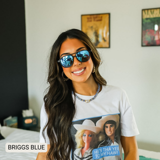 DAX Briggs Polarized Aviator Sunglasses