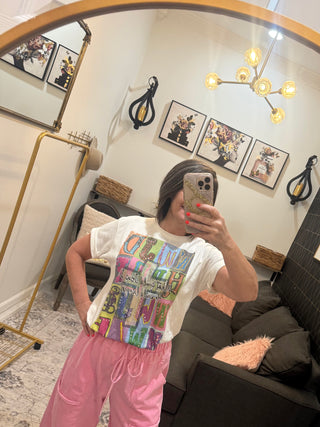 WWJD Crystal Graphic Tee
