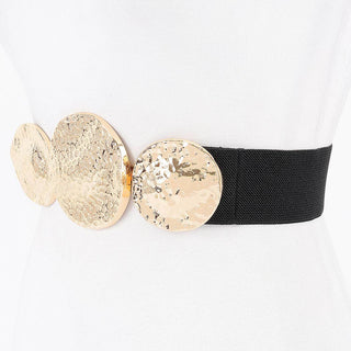Riviera Hammered Disc Stretch Belt