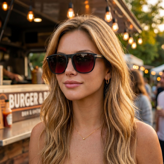DAX Eyewear | Jax Square Sunglasses | Brown, Black & Smokeshow UV400