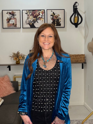 Winter Wonderland Velvet Blazer