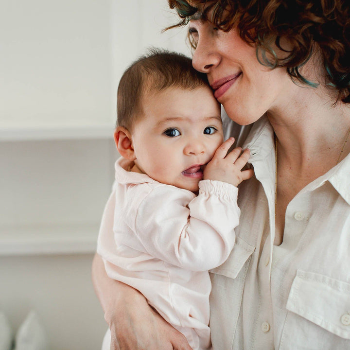 Burt's Bees Baby - Muslin Collar Infant Girl Jumpsuit