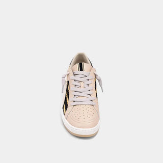 Shu Shop Black Woven Low-Top Sneakers | Gold Accent Casual Shoes
