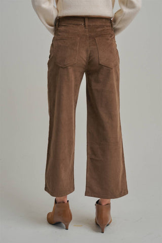 Sunday Brunch Scalloped Pocket Corduroy Pants